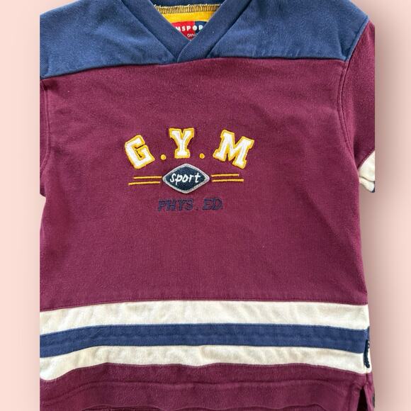 Vtg Gymboree Boys Small 2-3y 2T Stadium Collection 1998 Gym Sport Hockey Jersey - Picture 3 of 5